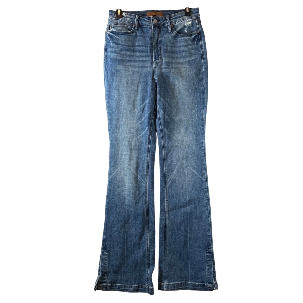 Judy Blue Slim Boot Jeans 9/29 Distressed High Rise Medium Wash JB88930 MD-CO
